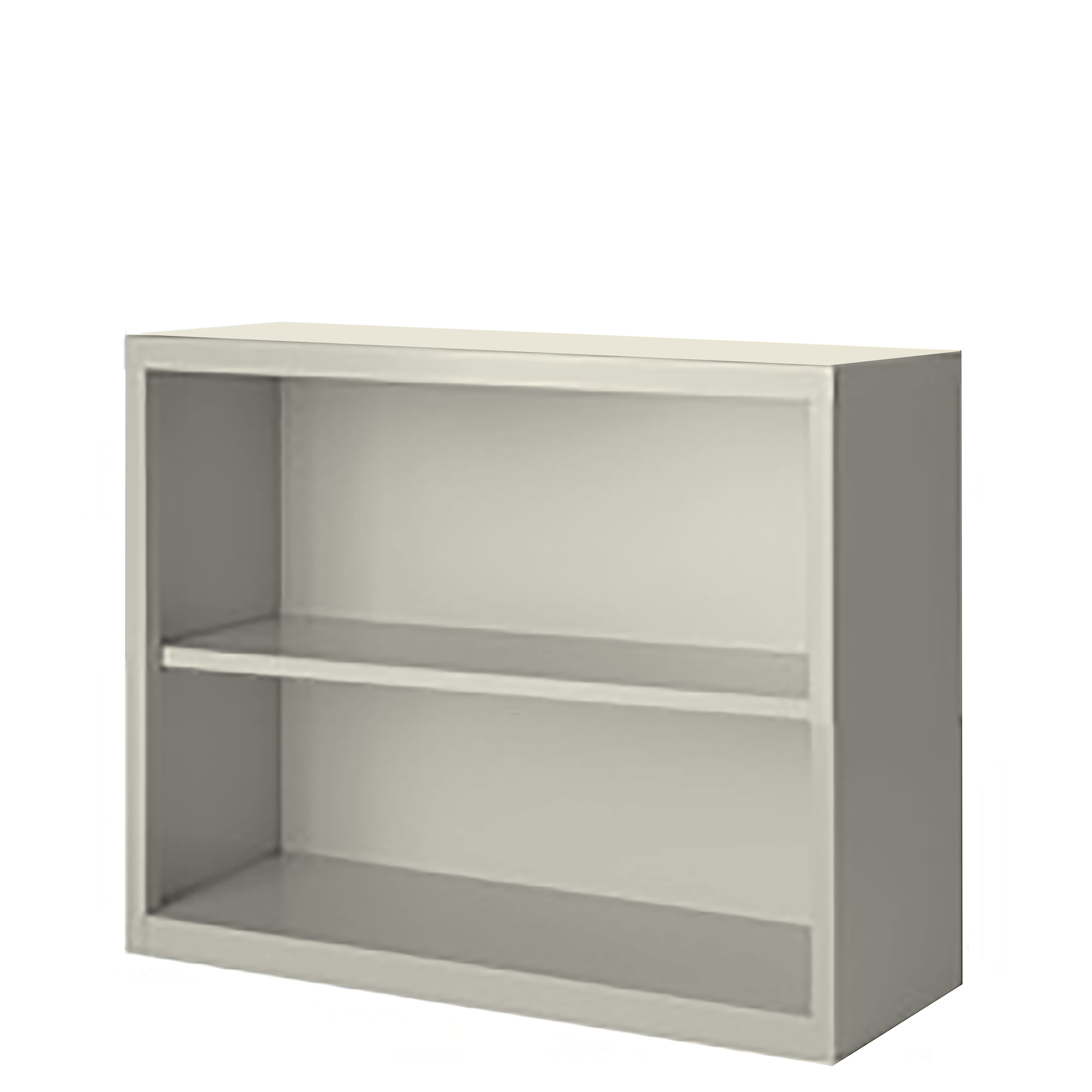 Steel Cabinets USA, 36in.x18in.x30in. Putty Bookcase Steel Fully Assembled, Height 30 in, Shelves (qty.) 2, Material Steel, Model# BCA-363018-P